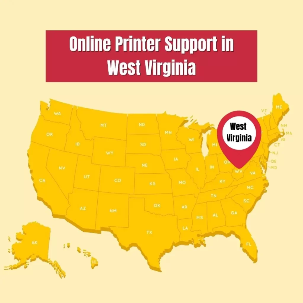 Online Printer Support Service in West Virginia
